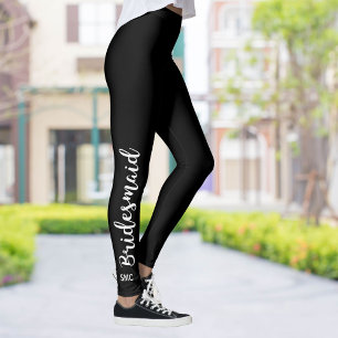 Leggings Monogramme de légumineuses sur mesure   Couleur pe