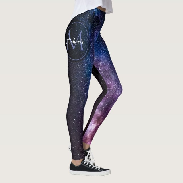 Leggings Monogramme personnalisable à voie lactée (Droite)