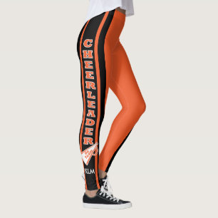 Leggings Monogramme Pom-pom girl Orange