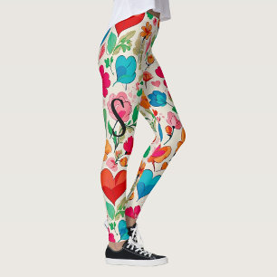 Leggings Monographie de la Saint Valentin moderne et monogr
