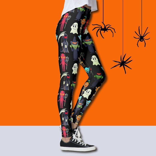 Leggings Monstres pas si effrayants Halloween meilleure qua (Créateur téléchargé)