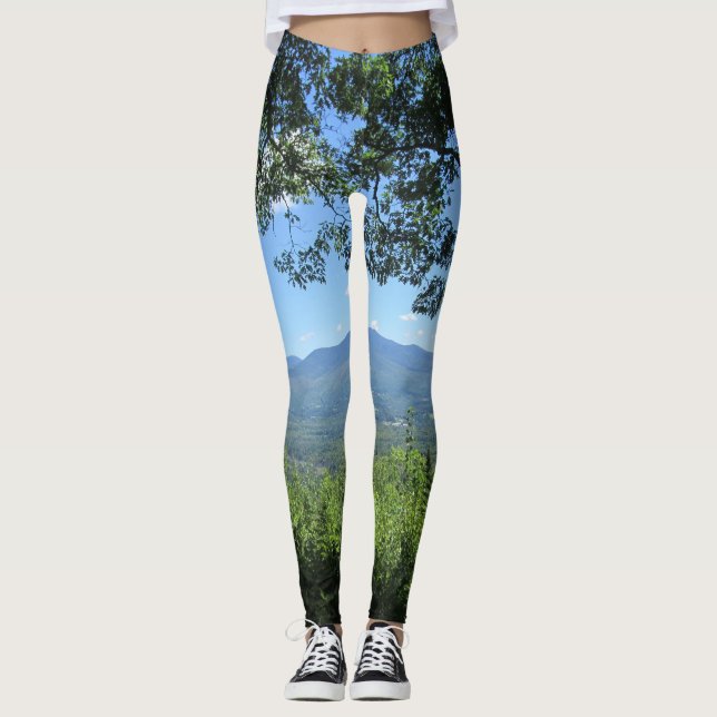 Leggings Montagnes Entre Deux Arbres (Devant)