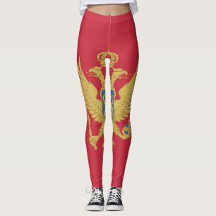 Leggings Montenegro Flag Emblem