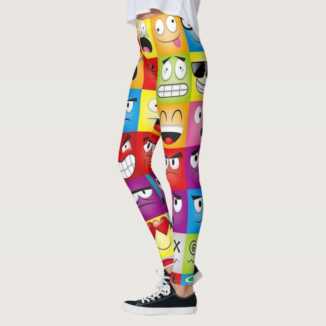 Leggings Moods and Emoticons (Gauche)