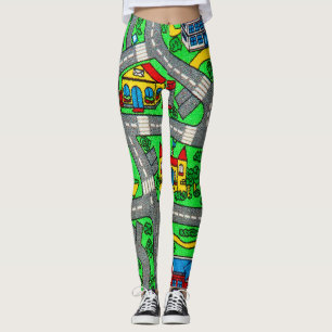Leggings Moquette de piste nostalgique Voiture Road, nostal