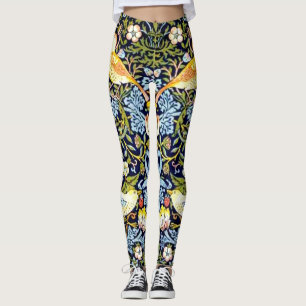 Leggings Morris - Strawberry Thief, motif populaire,