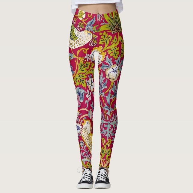 Leggings Morris Voleur de Fraises Rouge Framboise Citron Fl (Devant)