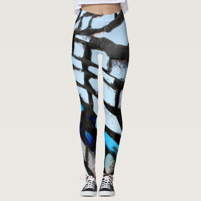 Leggings Mosaic Miroir Abstrait  (Devant)