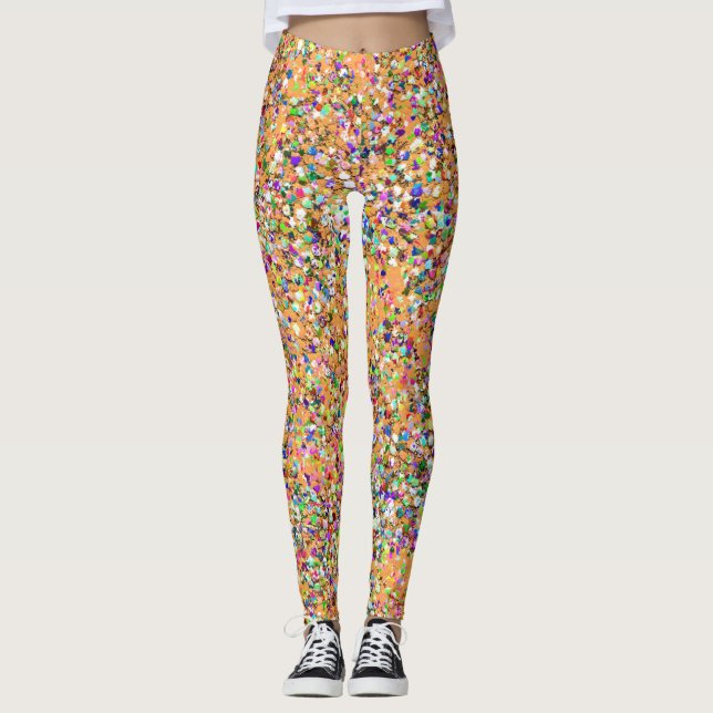 Leggings Mosaic Modern Grit Paillettes (Devant)