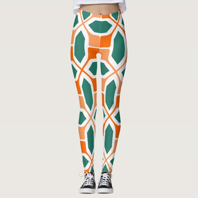 Leggings Mosaïque Art déco (Devant)