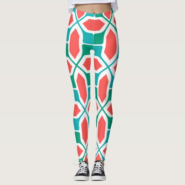 Leggings Mosaïque Art déco (Devant)
