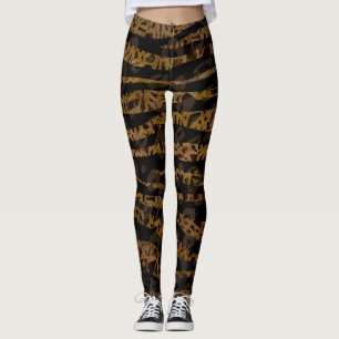 Leggings Mosaïque Chic Élégant Safari Glam Jungle
