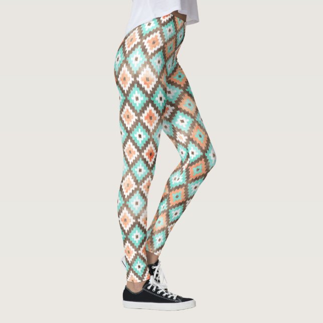 Leggings Mosaïque moderne Kilim Motif aquarelle (Droite)