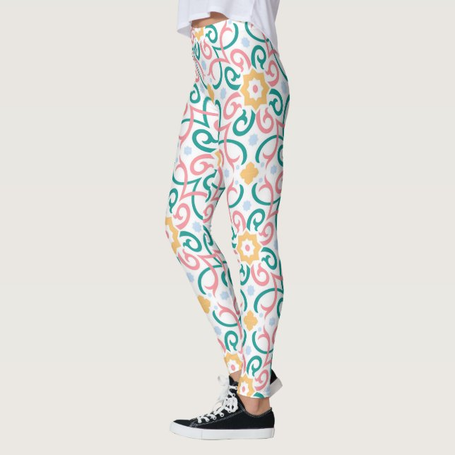 Leggings Mosaïque/pastel/ressort (Gauche)