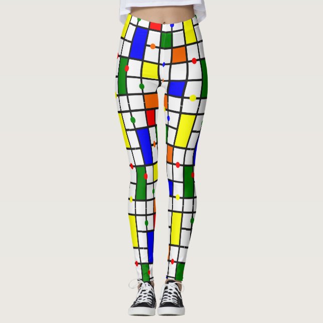Leggings Mot de passe coloré (Devant)