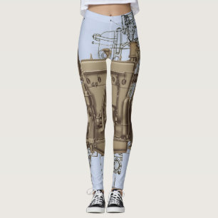 LEGGINGS MOTEUR ROBOTIQUE MÉCANIQUE WISCONSIN MOTEUR X