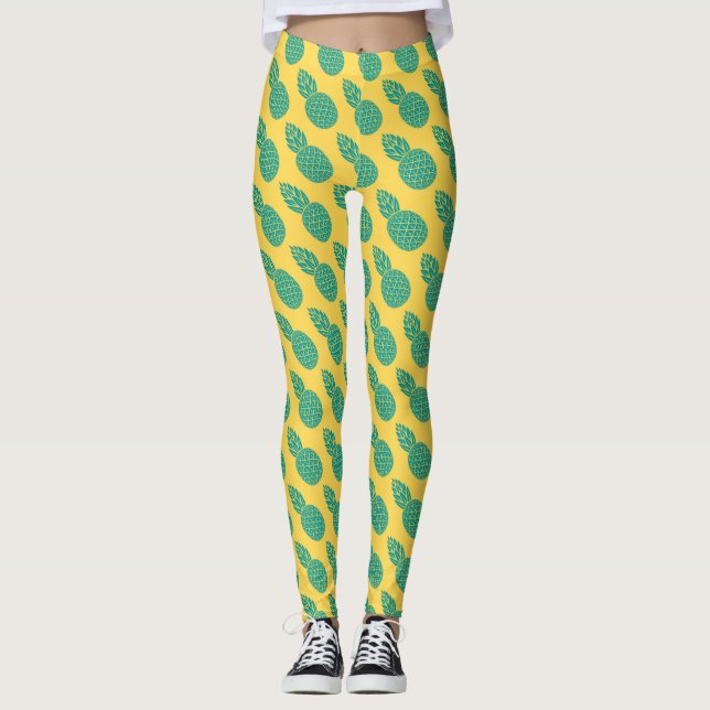 Leggings Motif 2 d'ananas (Devant)