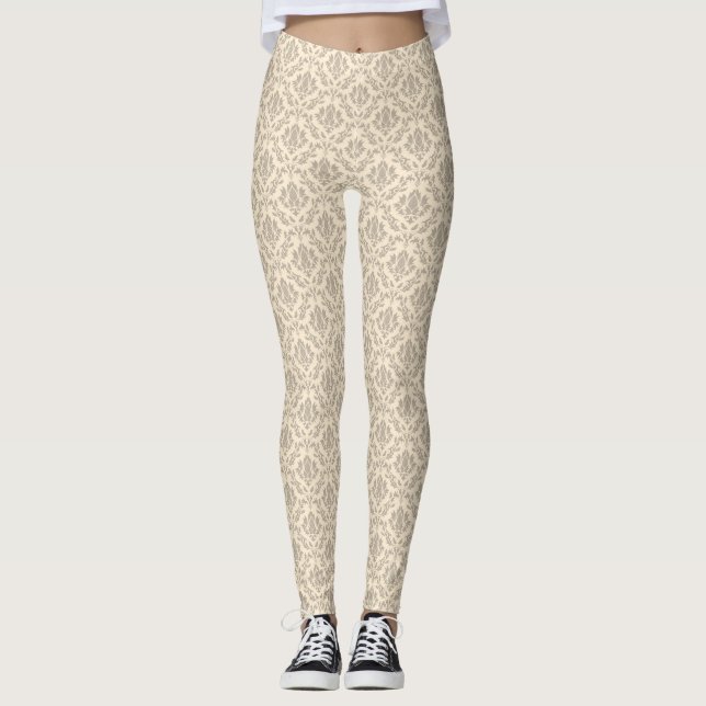 Leggings Motif 3 de damassé (Devant)