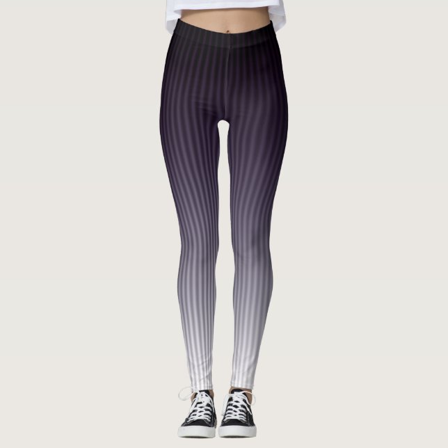 Leggings Motif à bande tendance Gradient Cool élégant (Devant)