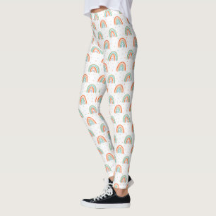 Leggings Motif à point arc-en-ciel coloré