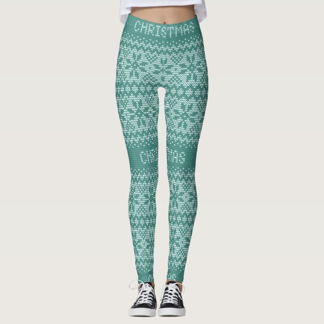 Leggings Motif à pointillés8 vert ID208 (Devant)
