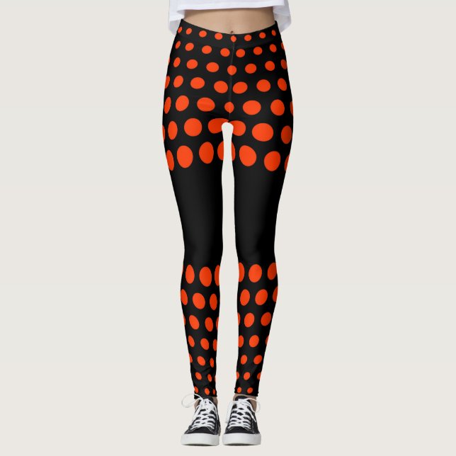 Leggings Motif à points Coquelicot Polka (Devant)