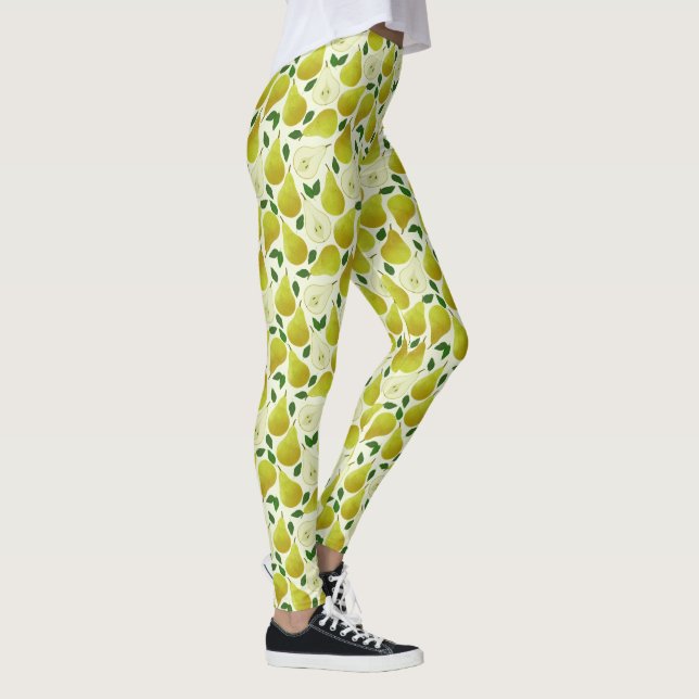 Leggings Motif à poires vertes (Droite)