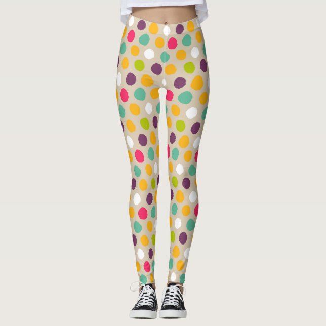 Leggings motif à pois (Devant)