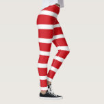 Leggings Motif à rayures rouges et blanches<br><div class="desc">Un motif à rayures rouges et blanches se compose d'alternances de bandes horizontales de couleurs rouges et blanches,  créant un design visuellement frappant et classique souvent associé aux drapeaux,  sucres de canne et thèmes de Noël. Ce motif intemporel évoque un sens de l'audace et de la simplicité.</div>