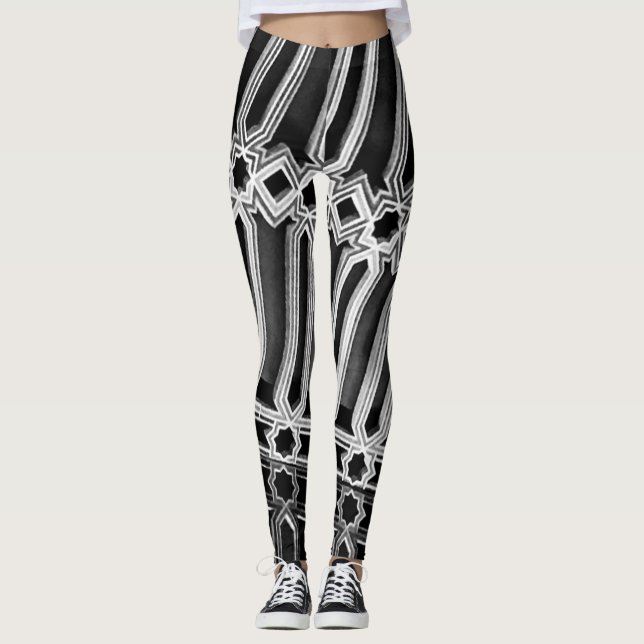Leggings Motif abstrait (Devant)