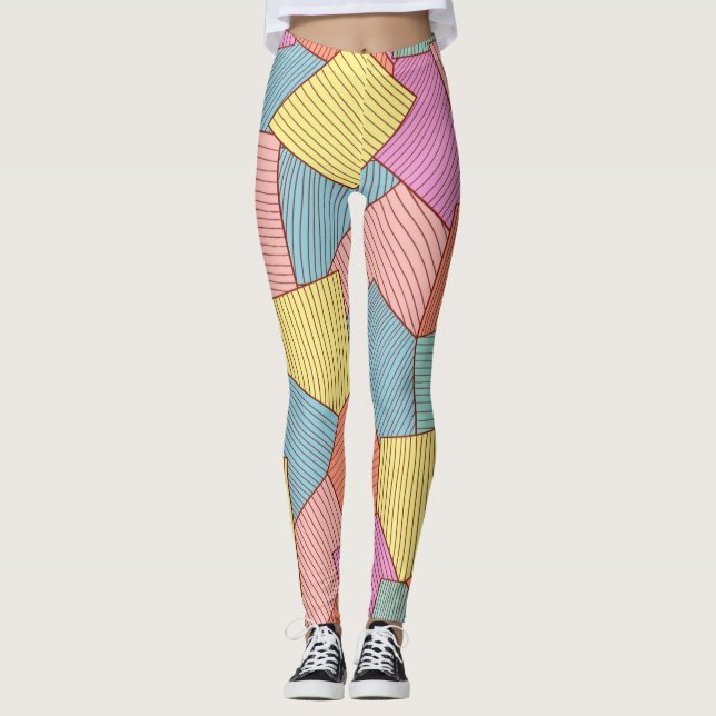 Leggings motif Abstrait (Devant)