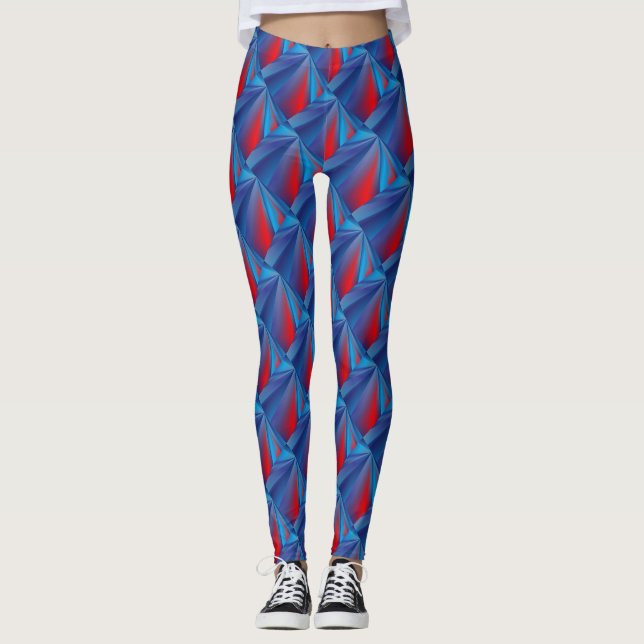 Leggings Motif Abstrait (Devant)