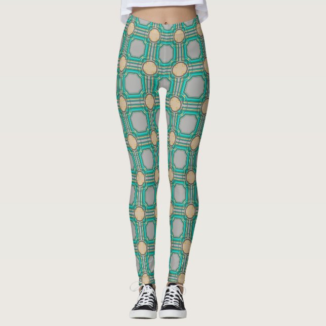 Leggings motif abstrait (Devant)