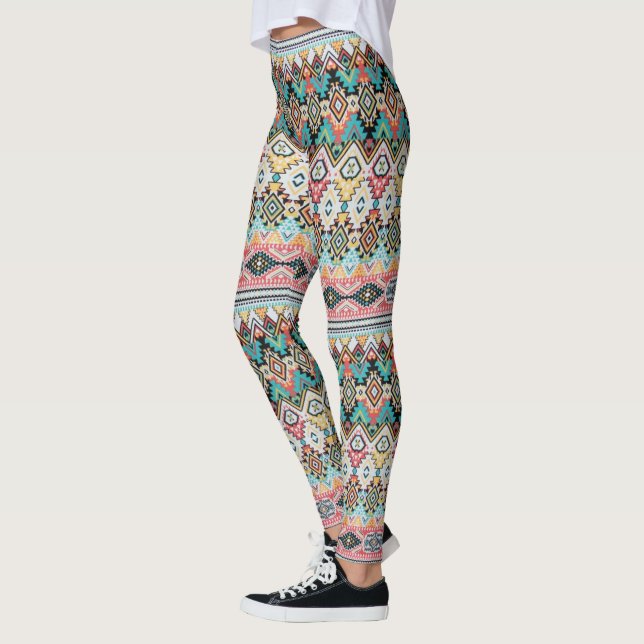 Leggings Motif abstrait Aztec (Gauche)