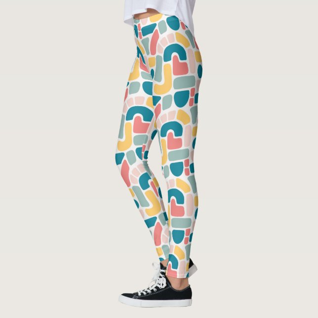 Leggings Motif Abstrait coloré (Gauche)