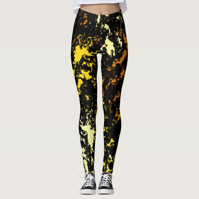 Leggings Motif Abstrait coloré (Devant)