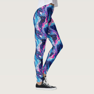 Leggings motif abstrait cool carrelé