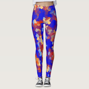 Leggings Motif Abstrait Crystal