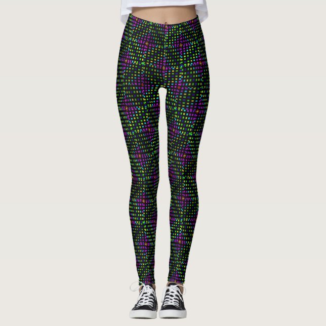 Leggings Motif Abstrait Diamond, (Devant)