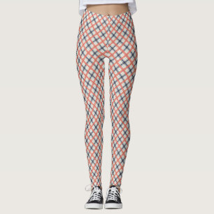Leggings Motif abstrait sans à damiers plaid