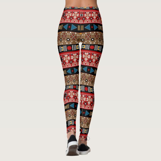Leggings Motif africain, motif oriental (Dos)
