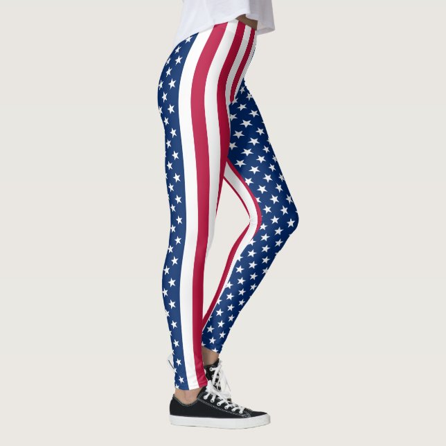 Leggings Motif américain du drapeau (Droite)
