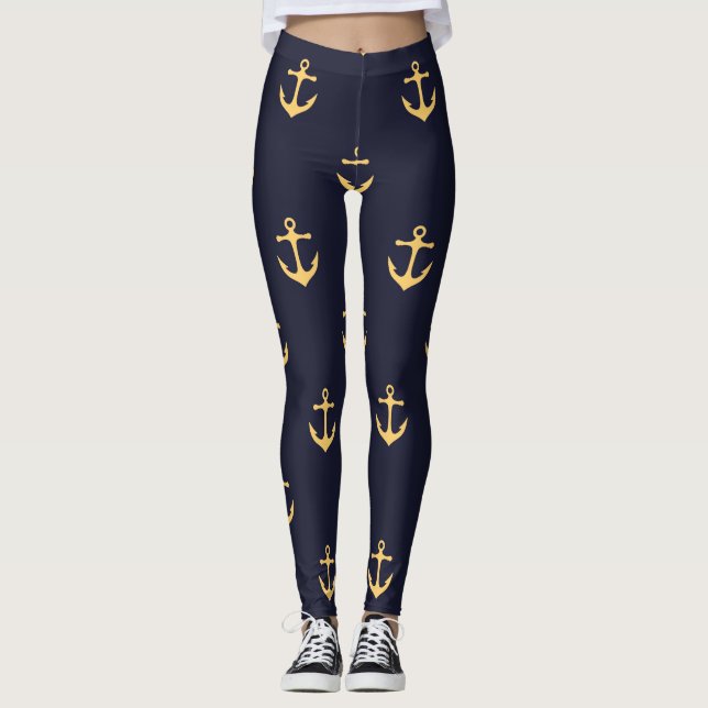 Leggings Motif Ancre (Devant)
