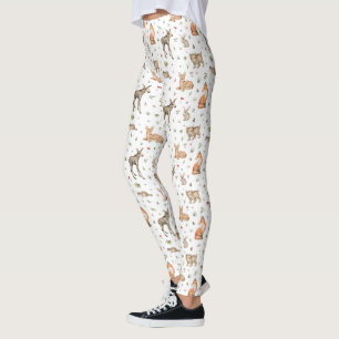 Leggings Motif animal de bois mou