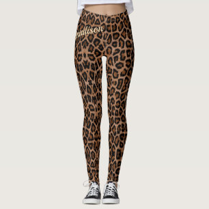 Leggings Motif animal magnifique à la mode de grand chat de