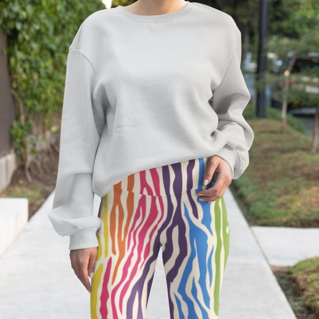 Leggings Motif animal sauvage coloré Zebra (Créateur téléchargé)