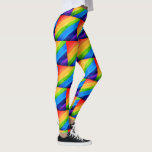 Leggings Motif arc-en-ciel<br><div class="desc">Leggings arc-en-ciel. Ces jambières vibrantes sont décorées d'un motif rayé d'aquarelle aux couleurs arc-en-ciel. Aquarelle originale © Michele Davies.</div>