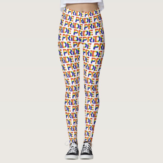 Leggings MOTIF arc-en-ciel géométrique FIDE (Devant)