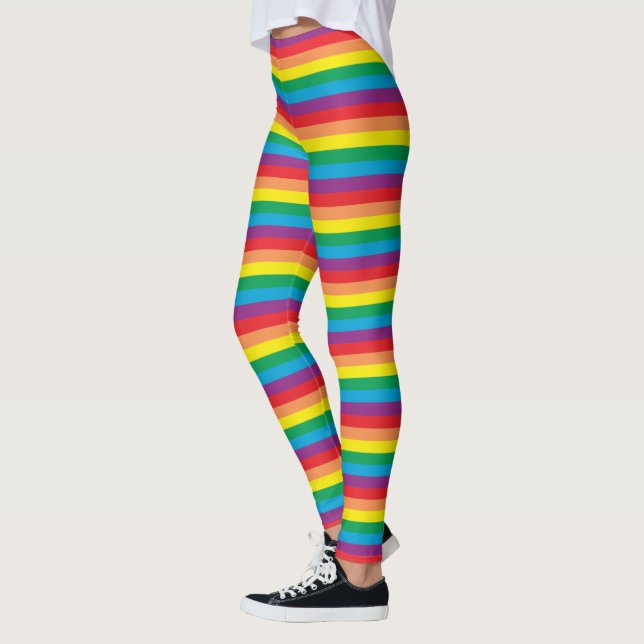 Leggings Motif arc-en-ciel simple (Gauche)
