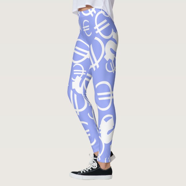 Leggings motif argent Euro Dollars Incroyable (Gauche)